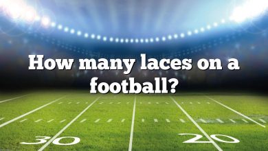 How many laces on a football?