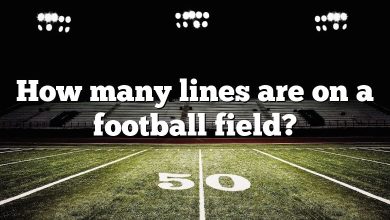 How many lines are on a football field?