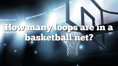 How many loops are in a basketball net?