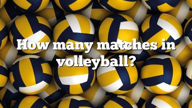 How many matches in volleyball?