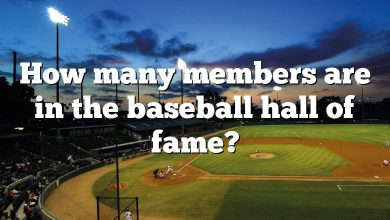 How many members are in the baseball hall of fame?