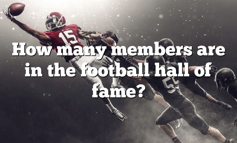 How many members are in the football hall of fame?