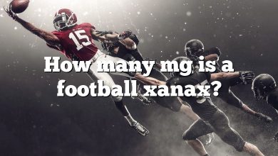 How many mg is a football xanax?