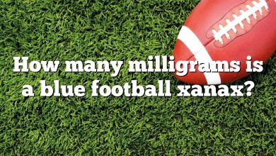 How many milligrams is a blue football xanax?