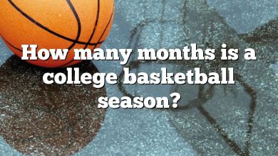 How many months is a college basketball season?