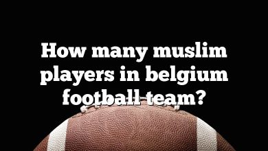 How many muslim players in belgium football team?