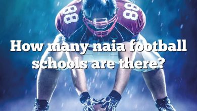 How many naia football schools are there?