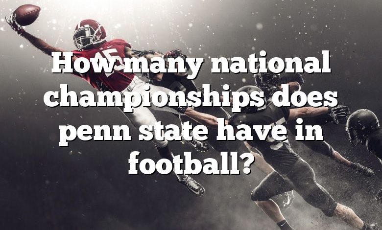 How many national championships does penn state have in football?