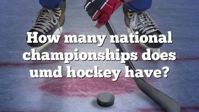 How many national championships does umd hockey have?