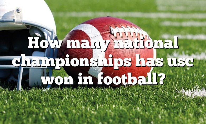 How many national championships has usc won in football?