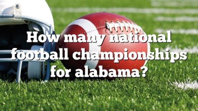 How many national football championships for alabama?