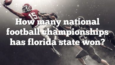 How many national football championships has florida state won?
