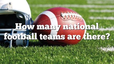How many national football teams are there?