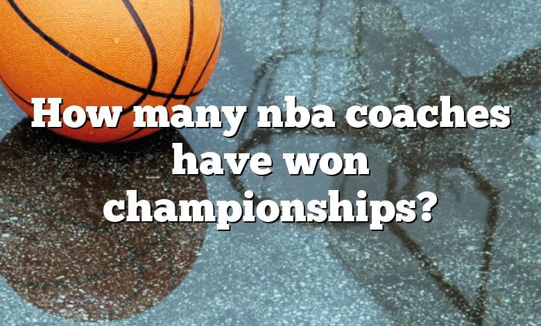 How many nba coaches have won championships?