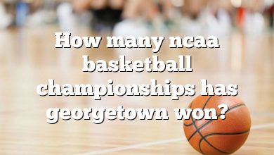 How many ncaa basketball championships has georgetown won?