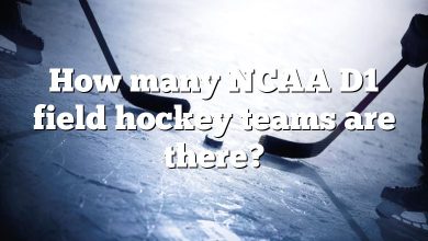 How many NCAA D1 field hockey teams are there?