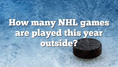 How many NHL games are played this year outside?