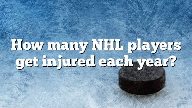 How many NHL players get injured each year?