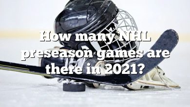 How many NHL preseason games are there in 2021?