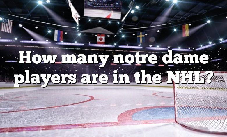 How many notre dame players are in the NHL?