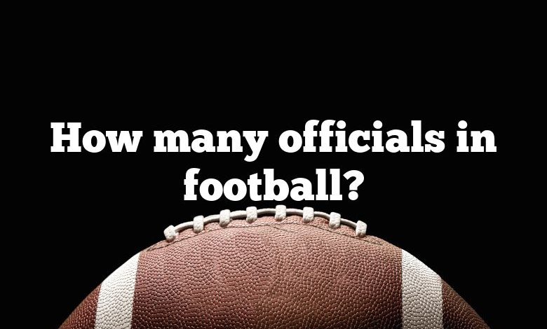 How many officials in football?