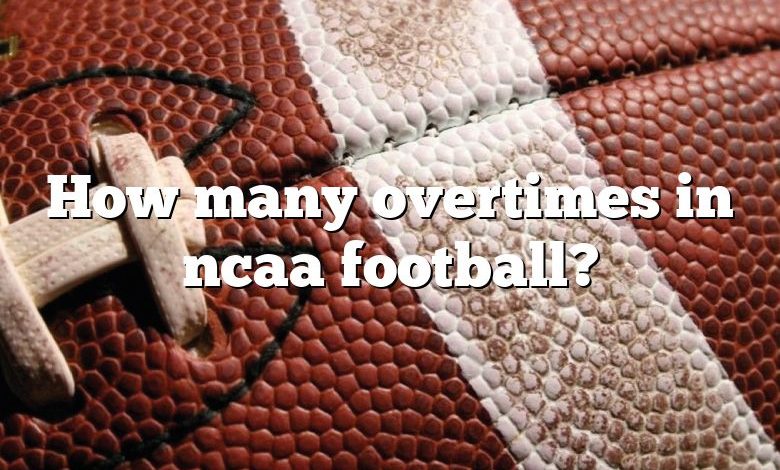 How many overtimes in ncaa football?