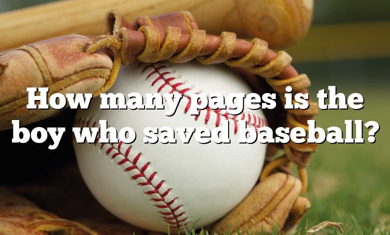 How many pages is the boy who saved baseball?