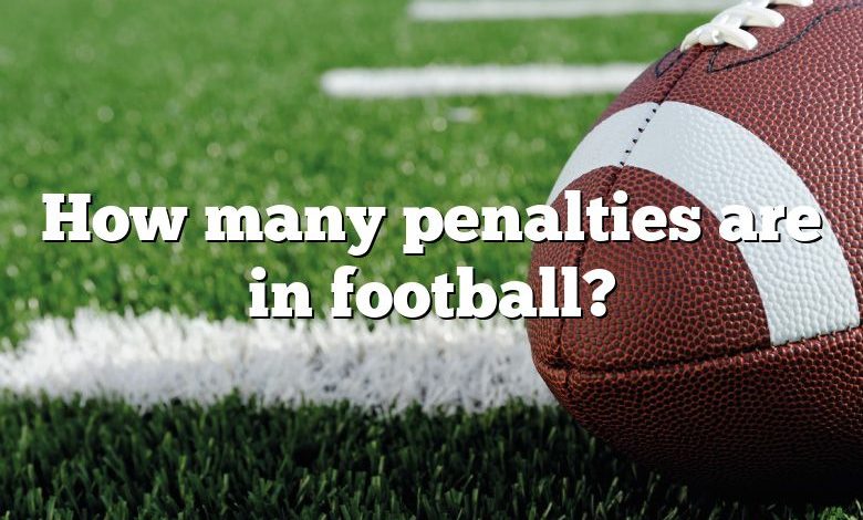 How many penalties are in football?