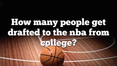 How many people get drafted to the nba from college?