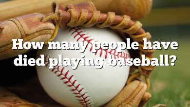 How many people have died playing baseball?