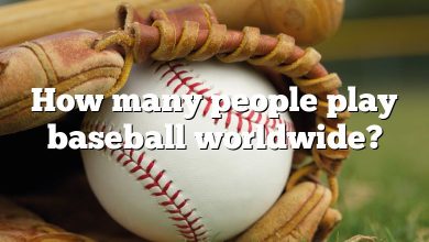 How many people play baseball worldwide?