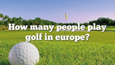 How many people play golf in europe?