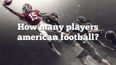 How many players american football?
