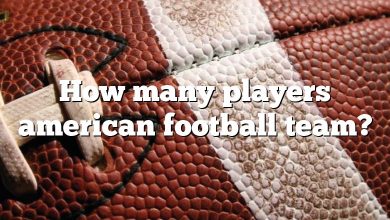 How many players american football team?