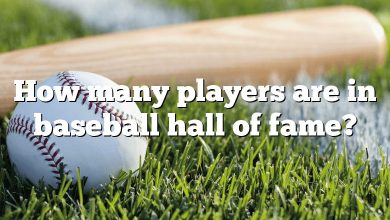 How many players are in baseball hall of fame?