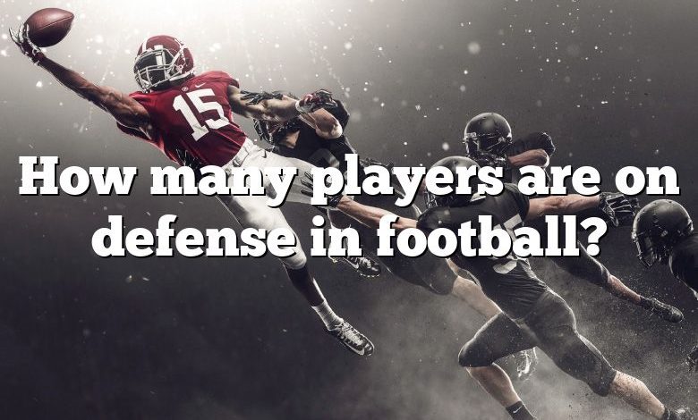 How many players are on defense in football?