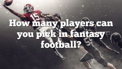How many players can you pick in fantasy football?