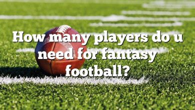 How many players do u need for fantasy football?