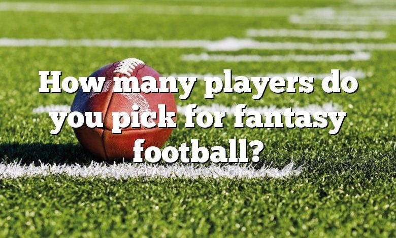 How many players do you pick for fantasy football?