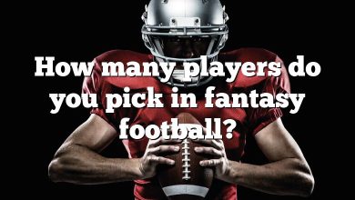 How many players do you pick in fantasy football?