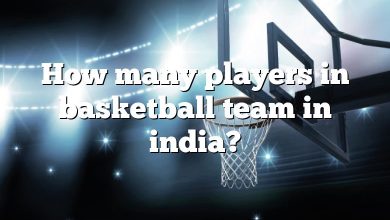 How many players in basketball team in india?
