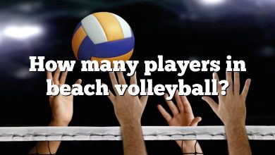 How many players in beach volleyball?