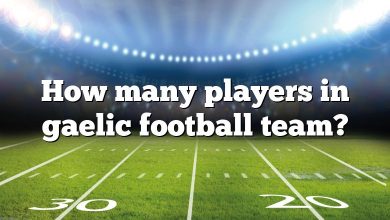 How many players in gaelic football team?