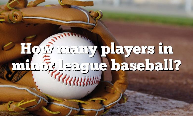 How many players in minor league baseball?