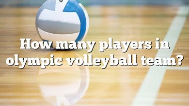 How many players in olympic volleyball team?