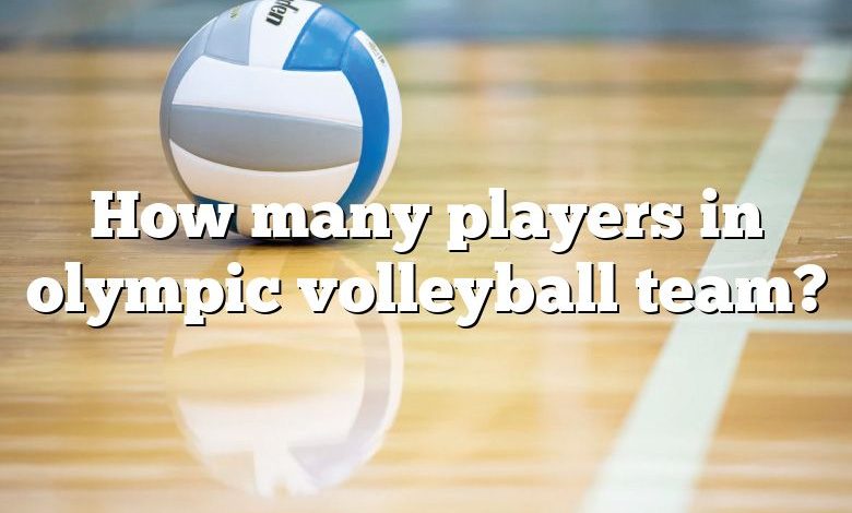 How many players in olympic volleyball team?