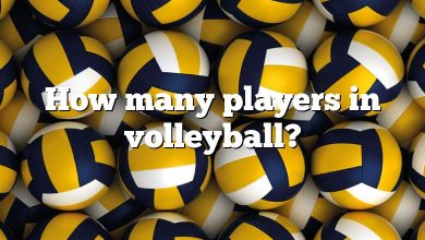 How many players in volleyball?