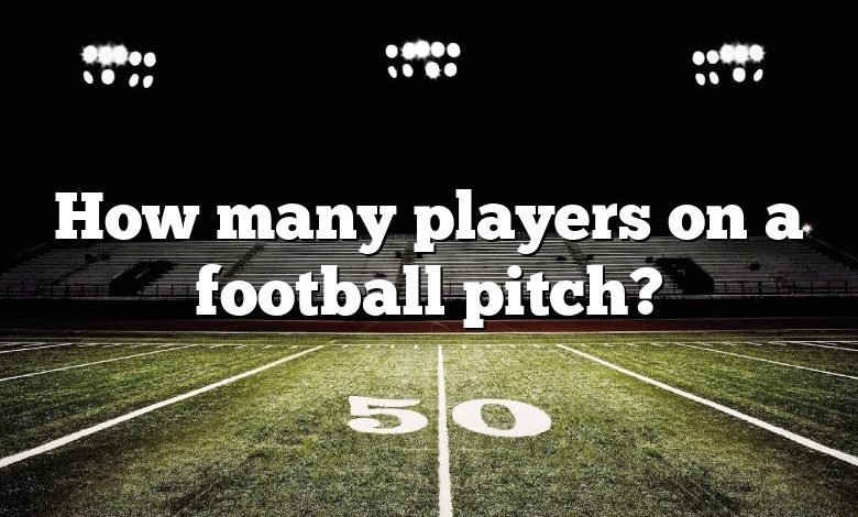 How many players on a football pitch?