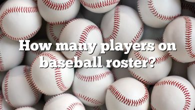 How many players on baseball roster?