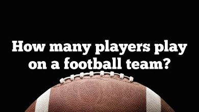 How many players play on a football team?